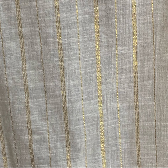 A.N.A. Halter Blouse Metallic Cream Gold NWT Size XL - Picture 5 of 8